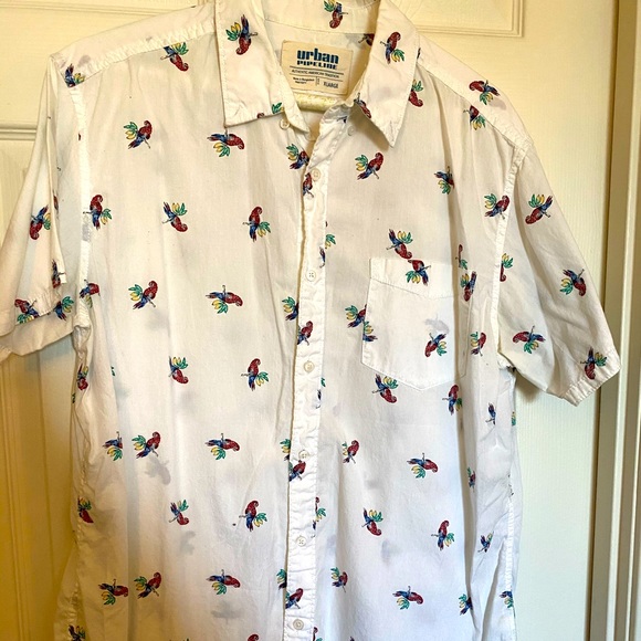 urban pipeline Other - Urban Pipeline Parrots Button Down Shirt Mens L